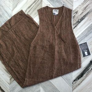 NWT FLAX Faux Wrap Tank Maxi Dress Glowing Weave